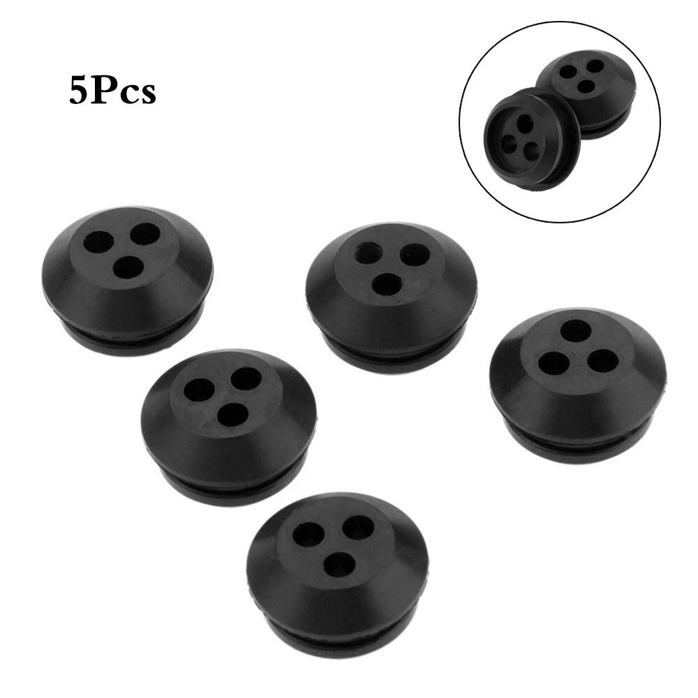 Set of 5 Fuel Gas Tank Grommet 3 Hole for Trimmer Blower V137000030 13211546730