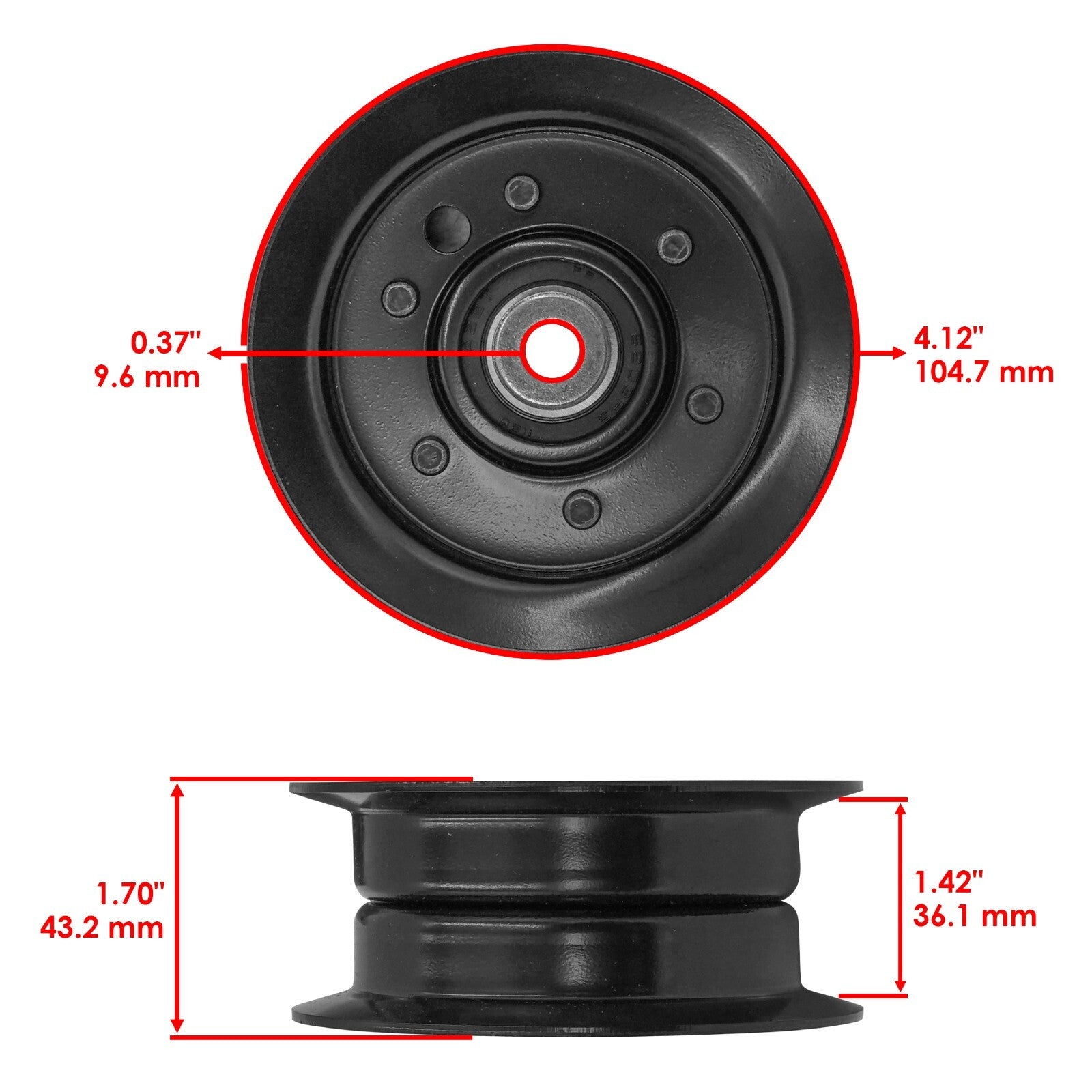 Deck Pulley Replacement for Toro 71240 71241 71243 71252 (38–44 inch)