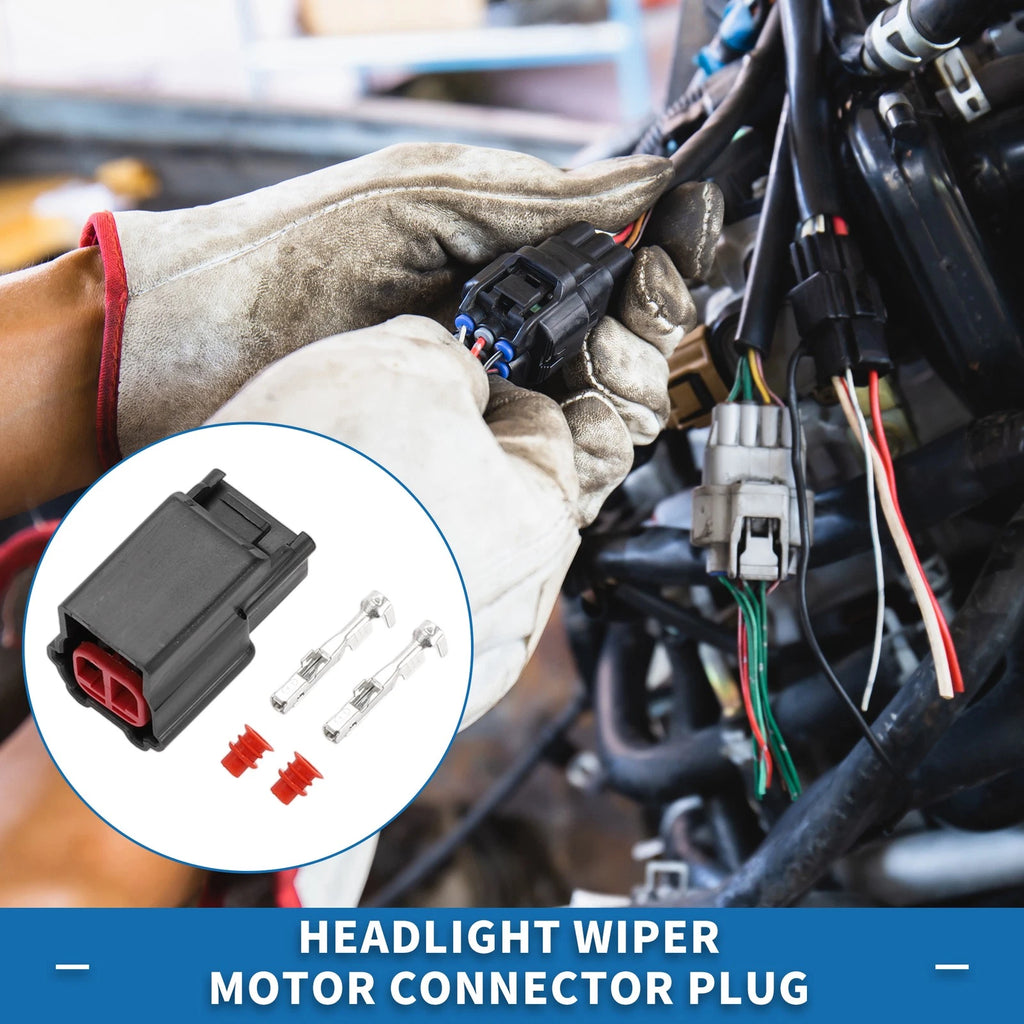 Headlight Wiper Motor Connector Plug 2 Pin for Toyota Lexus (2006–2024)