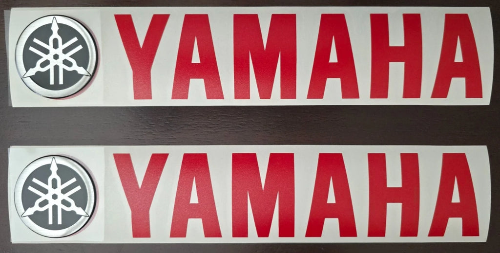 Pair of Yamaha 3D OEM Fender Decals for VX110 (2002–2009)