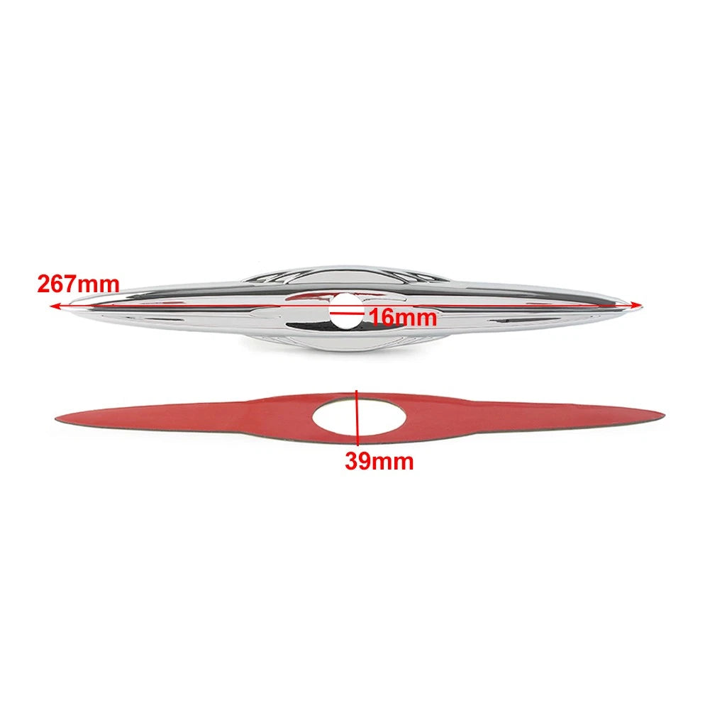 Chrome Rear Trunk Latch Accent Trim for Harley Street Tri Glide Trike