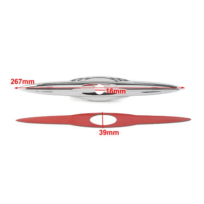 Chrome Rear Trunk Latch Accent Trim for Harley Street Tri Glide Trike