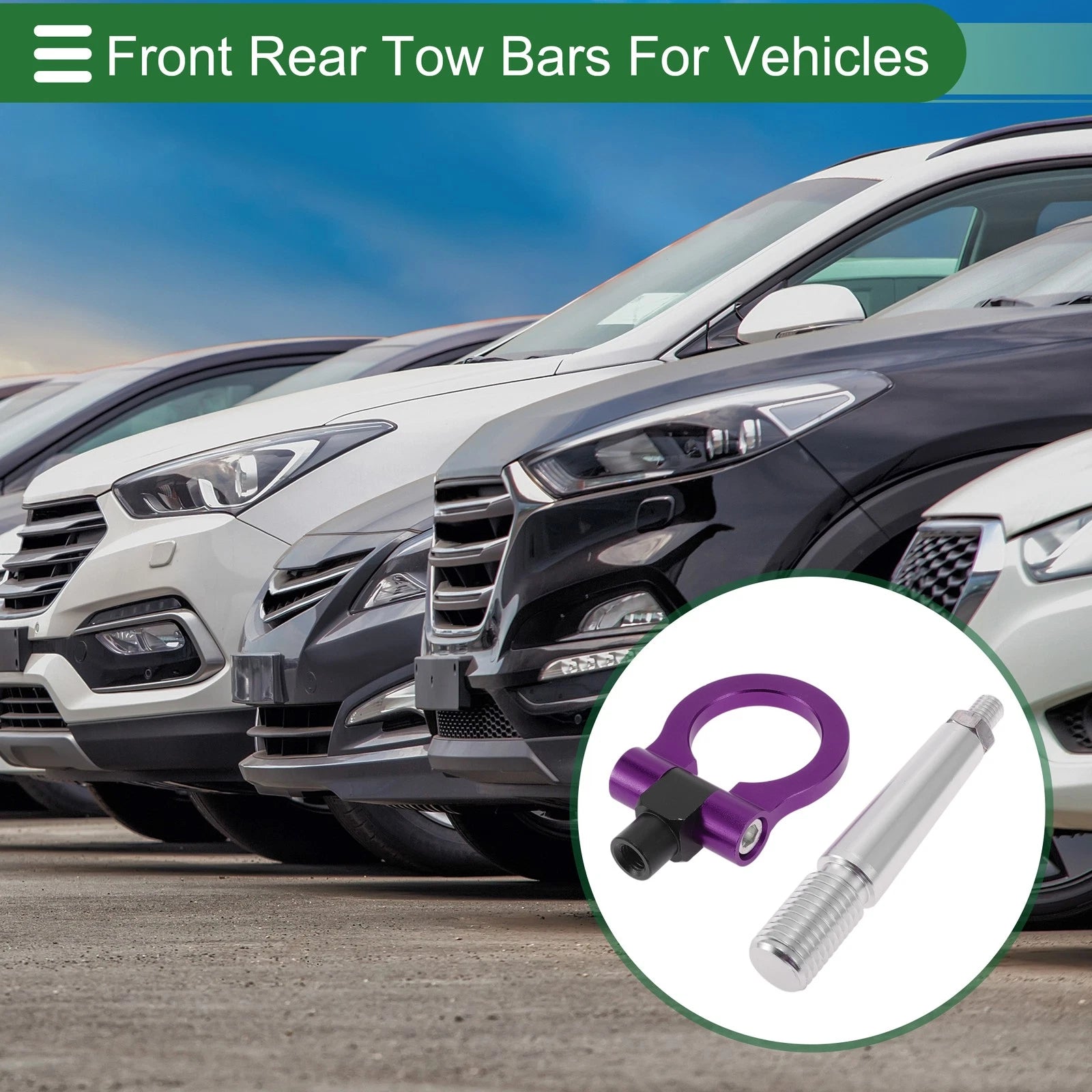 Tow Hook 23.6mm Aluminum Replacement for Mitsubishi Lancer EX (2007–2012)