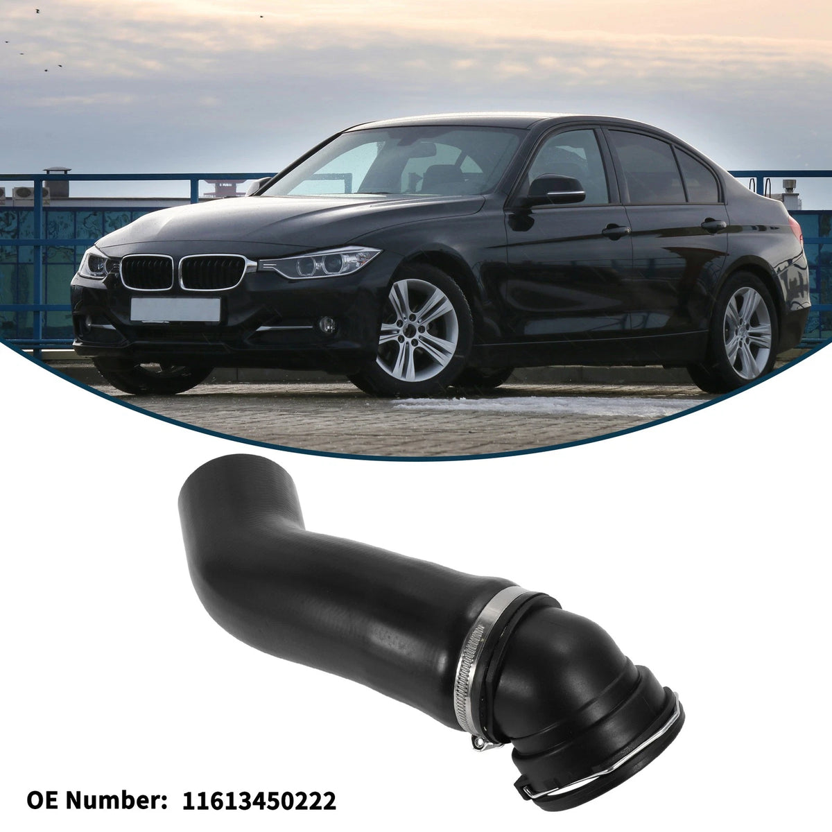 Radiator Hose for BMW X3 E83 2.0d (2004–2010) No. 11613450222 Rubber