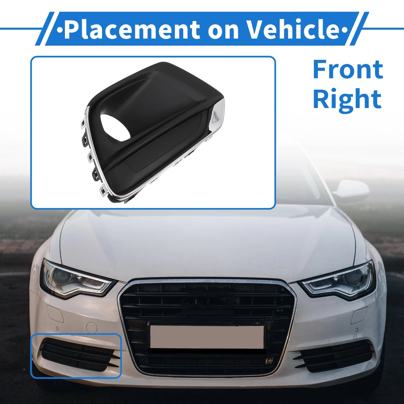 Front Right Fog Light Grill Replacement for Chevrolet Trax (2017–2019)