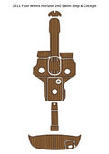 EVA Foam Teak Floor Pad for Four Winns Horizon 240 (2011)