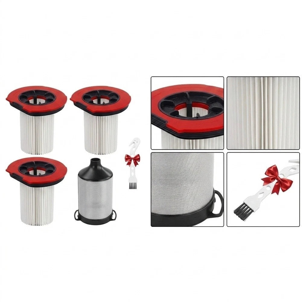 3X Replacement HEPA Filter Set for Bosch Unlimited 10/9 Vacuum