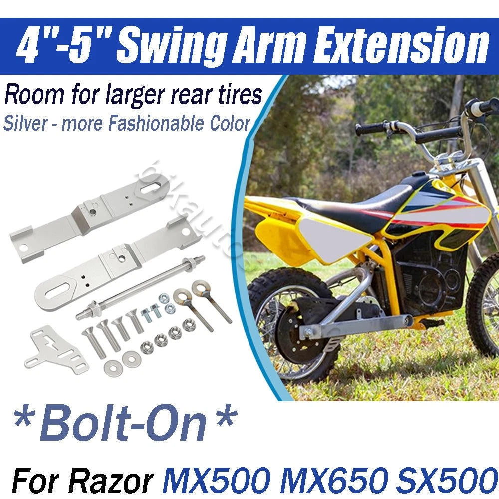 Swing Arm Extension Kit for Razor MX/SX MX500 MX650 SX500 (4"-5")