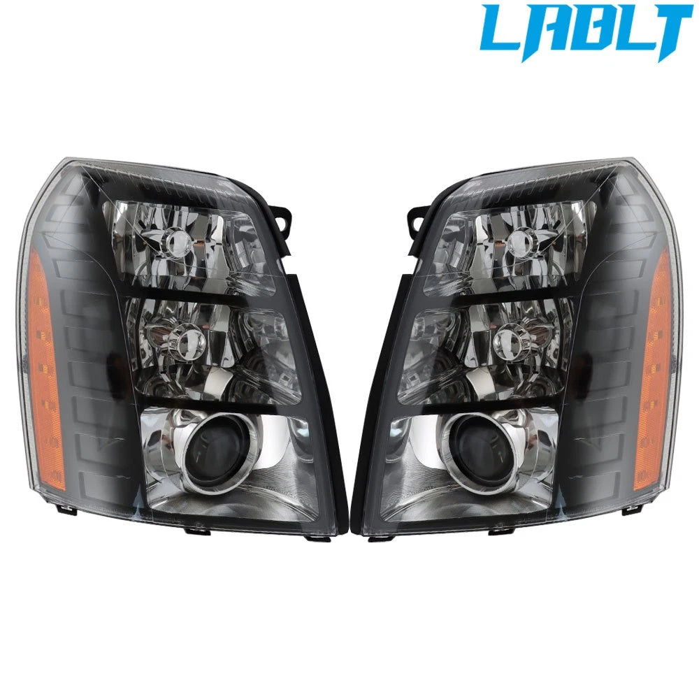 Set of 2 Headlights for Cadillac Escalade (2007–2014)