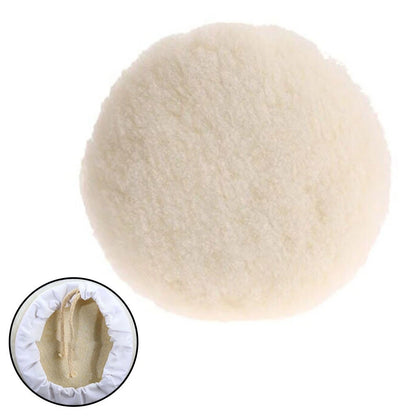 Wool Polishing Pad Buffing Cushion 180mm 7in Glass Cleaning Replacement
