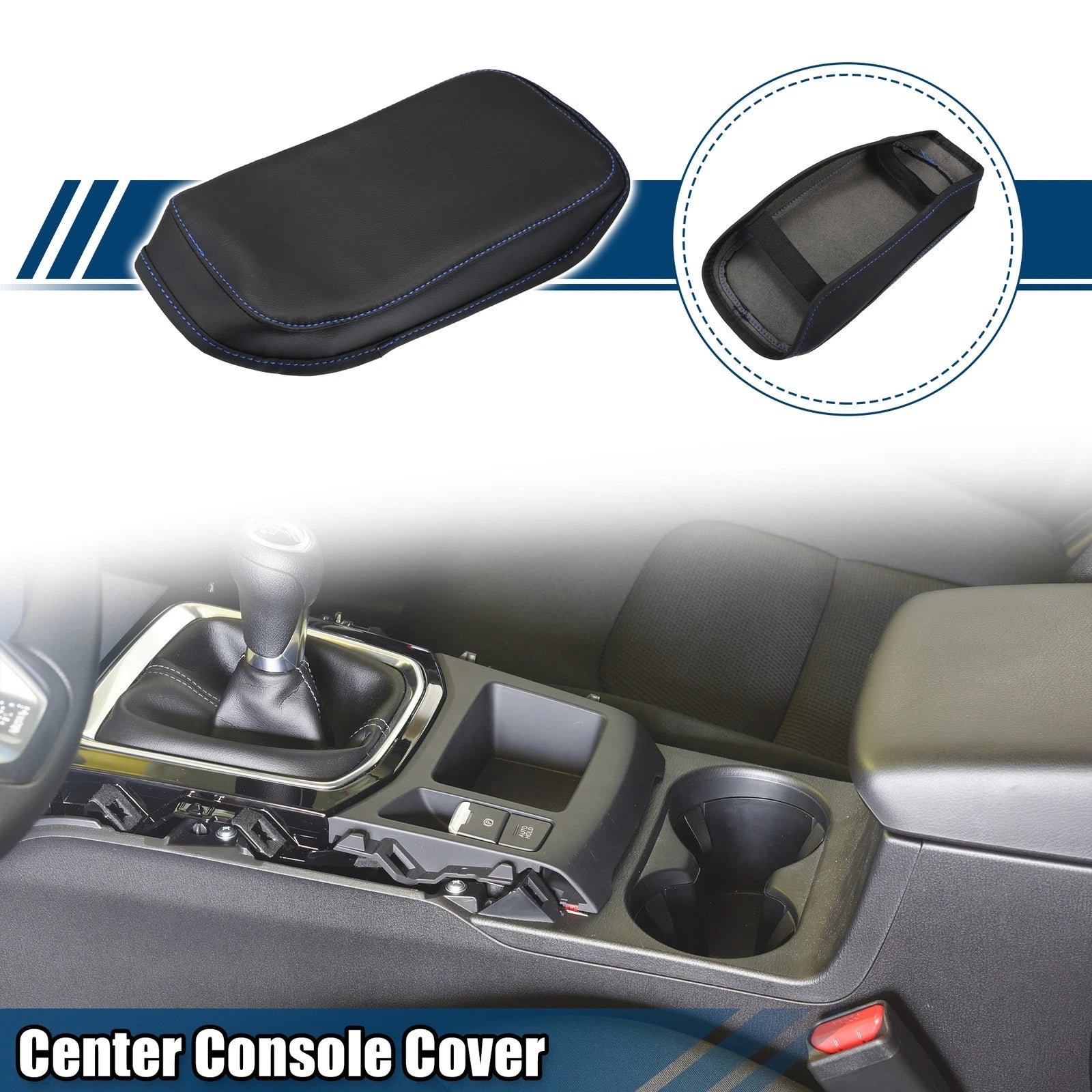 Car Center Console Armrest Cover for Hyundai Kona (2018–2023) Durable
