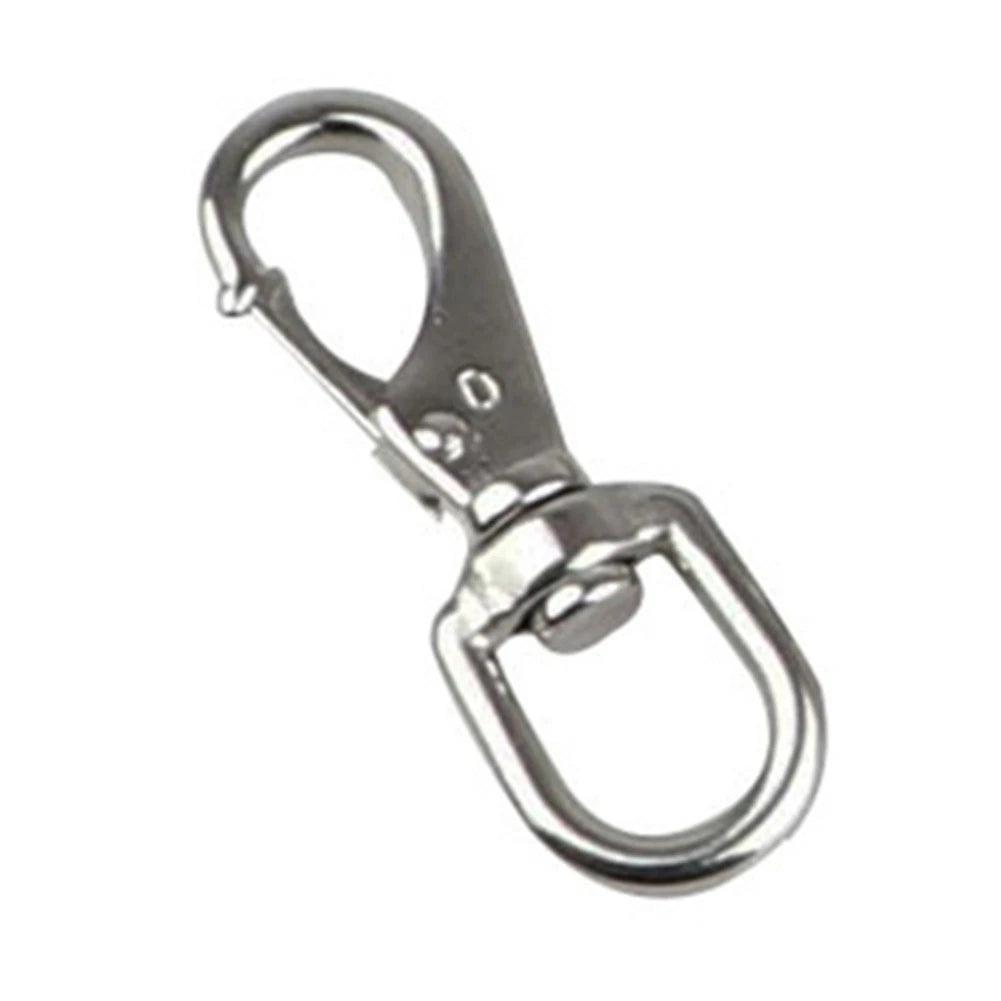 316 Stainless Steel Spring Hook for Diving and Pets (360 Degree Rotation)