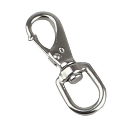 316 Stainless Steel Spring Hook for Diving and Pets (360 Degree Rotation)