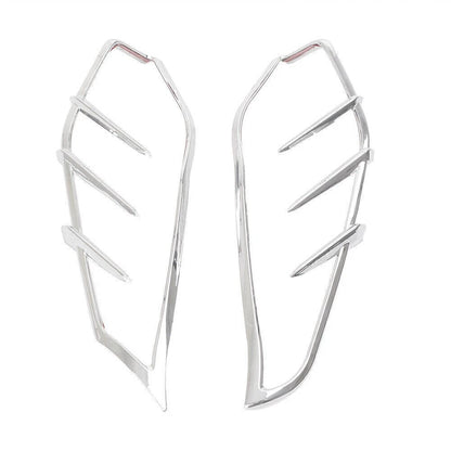 2X Chrome Mid-Frame Deflectors Trim for Harley Touring (2009–2016)