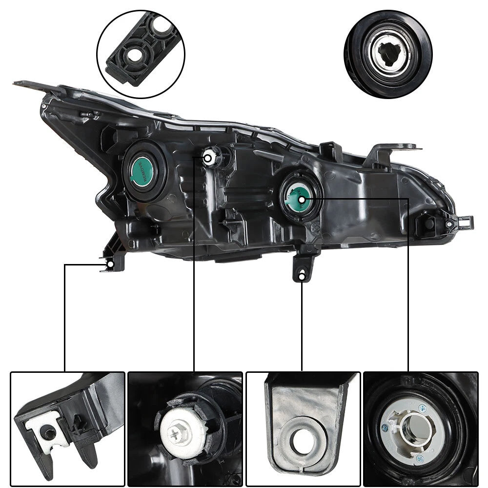 Headlight Assembly for Nissan Altima (2019–2020) Halogen Driver Side
