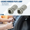 License Plate Lamp Light Socket Replacement for Scion TC (2005–2016) Set of 2