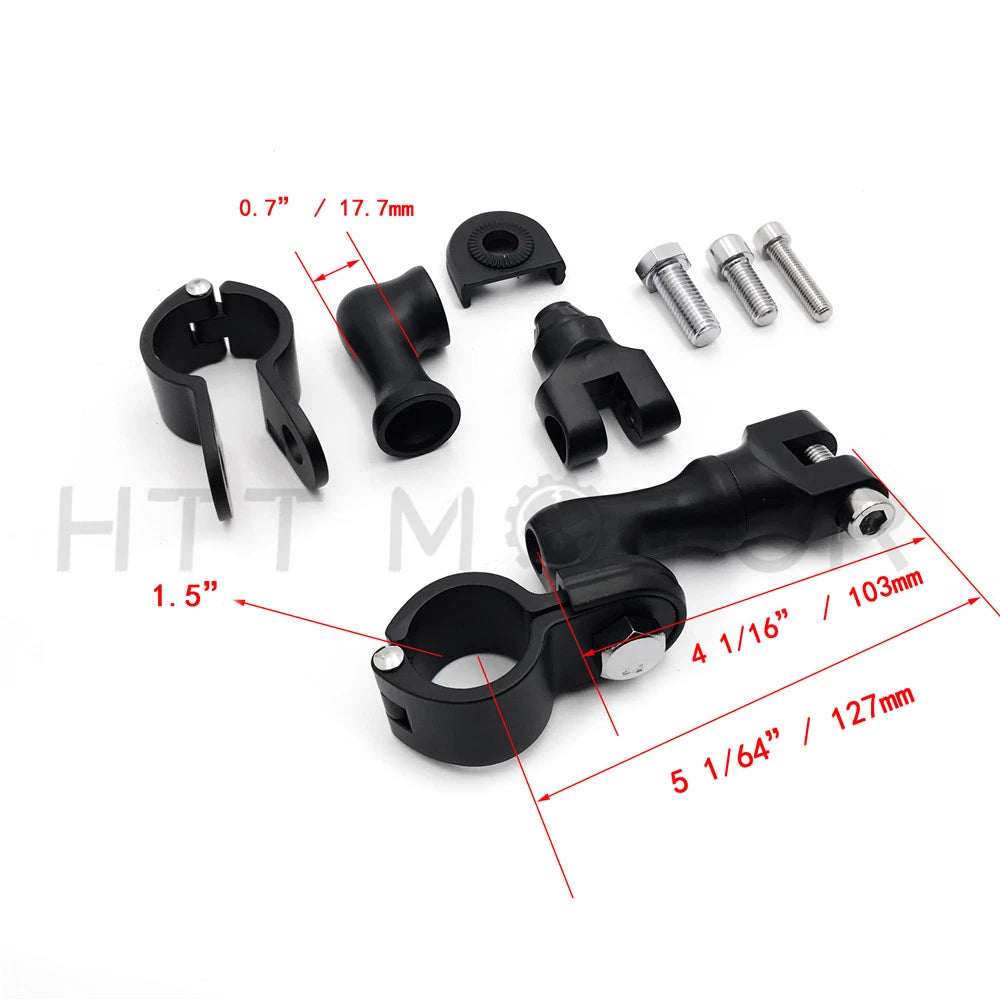 1 1/2" O-ring Crash Bar Engine Guard Footpeg for Universal (All Models)