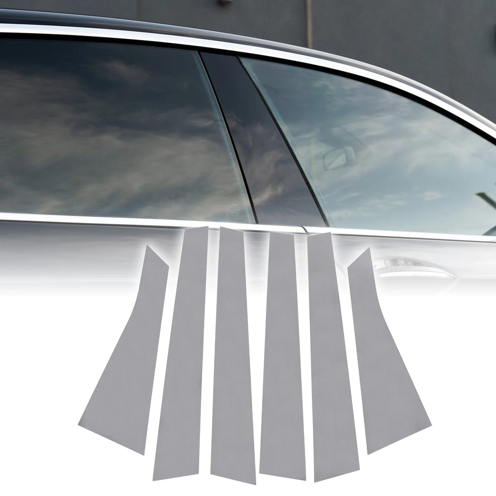6pcs Window Trim Covers for Chevrolet Impala (2006–2013) Chrome Silver