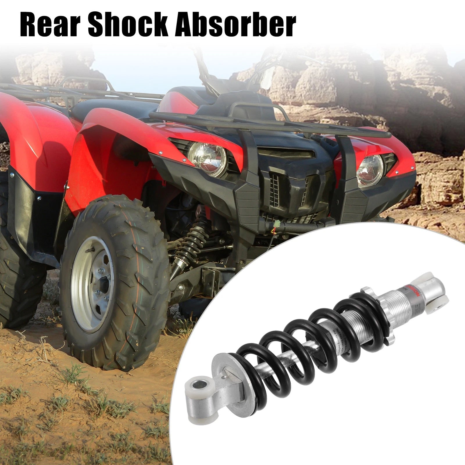 Rear Shock Absorber Spring 190mm 650lbs Replacement for Scooter ATV (2010–2024)