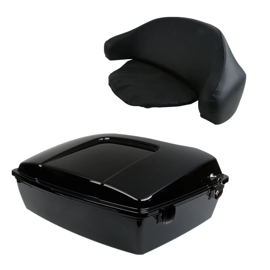 10.7'' Chopped Trunk with Backrest for Harley Touring (1997–2013)