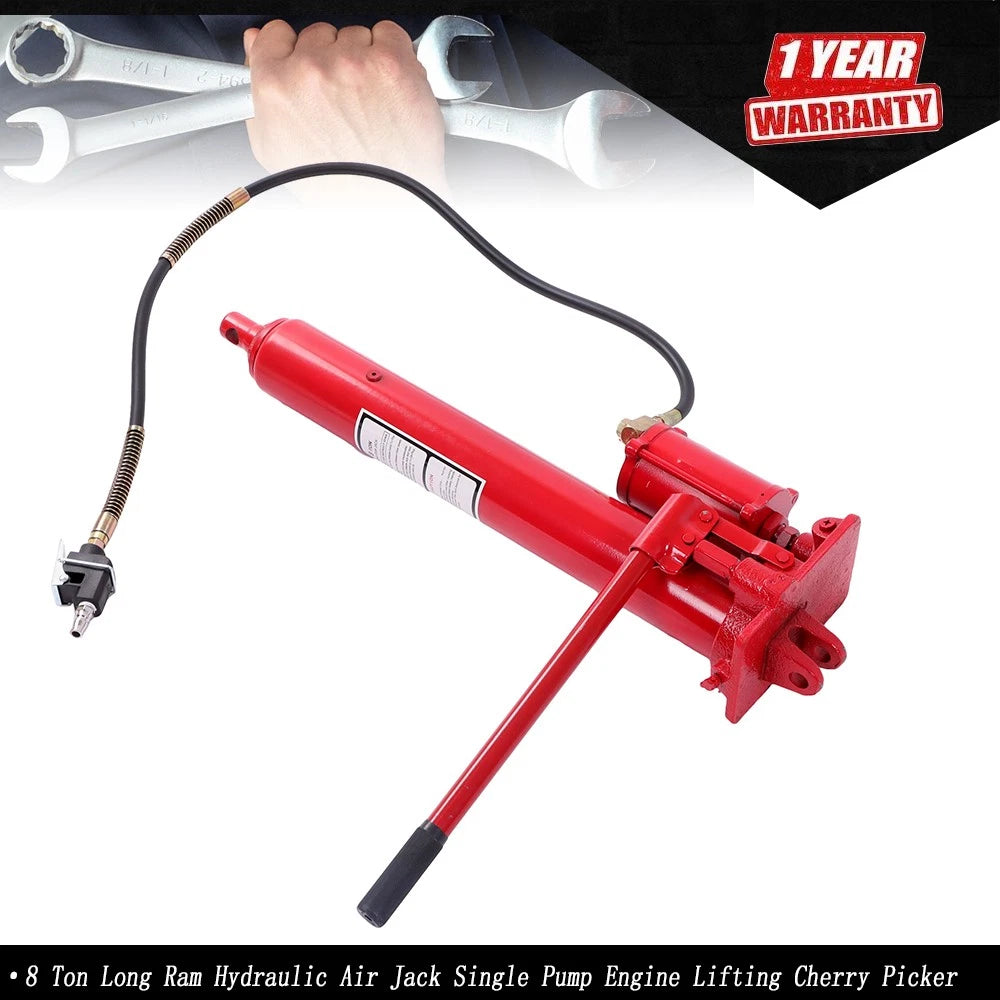 8 Ton Long Ram Bottle Jack for Engine Hoist Cherry Picker
