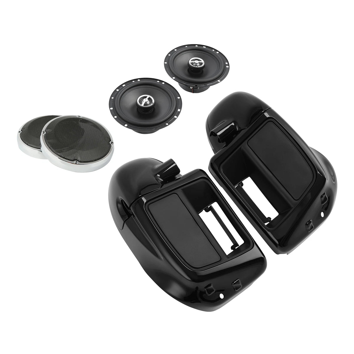 Lower vented leg fairing with 6.5" speakers & grills for Harley Touring (2014–2024)