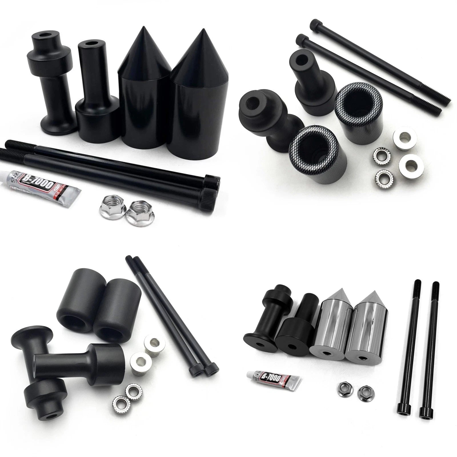 Frame Sliders for Kawasaki Z1000 (2003–2006) Crash Protector No Cut