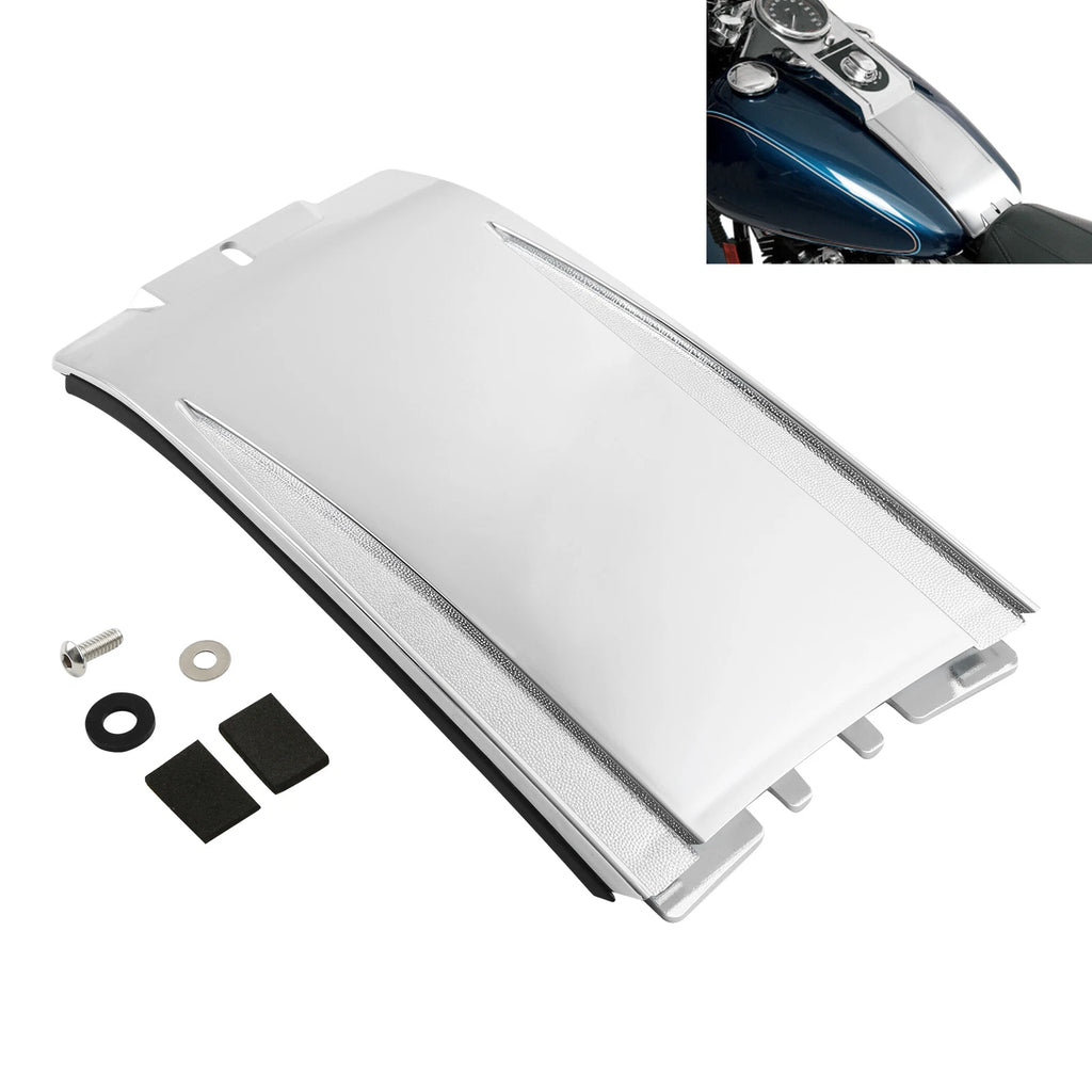 Chrome Lower Dash Extension Panel for Harley Softail Fatboy Deluxe (2000–2017)