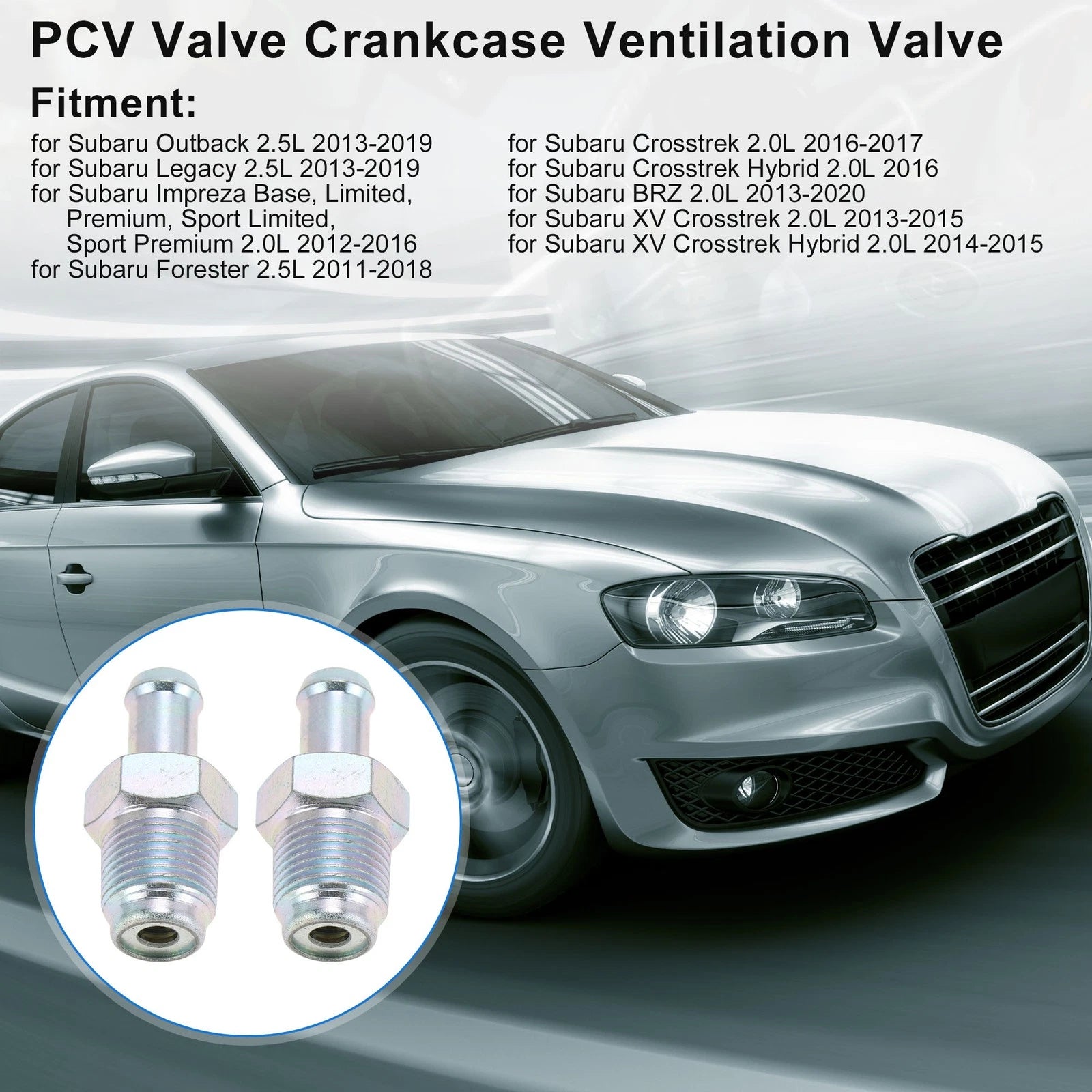 PCV Valve Replacement for Subaru Outback 2.5L (2013–2019) 2 Pack