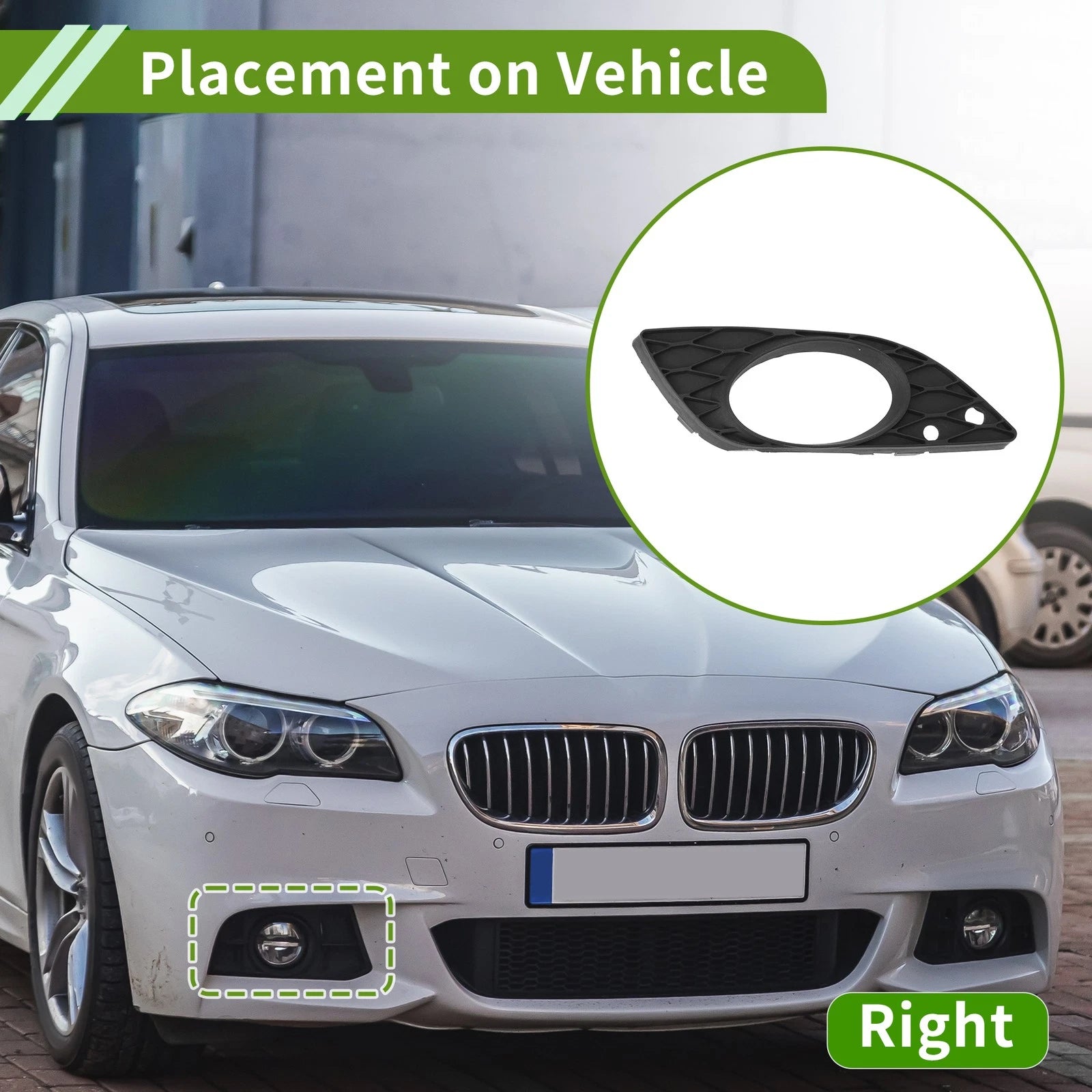Front Right Fog Light Grill Replacement for Mercedes-Benz R350 (2006–2010)