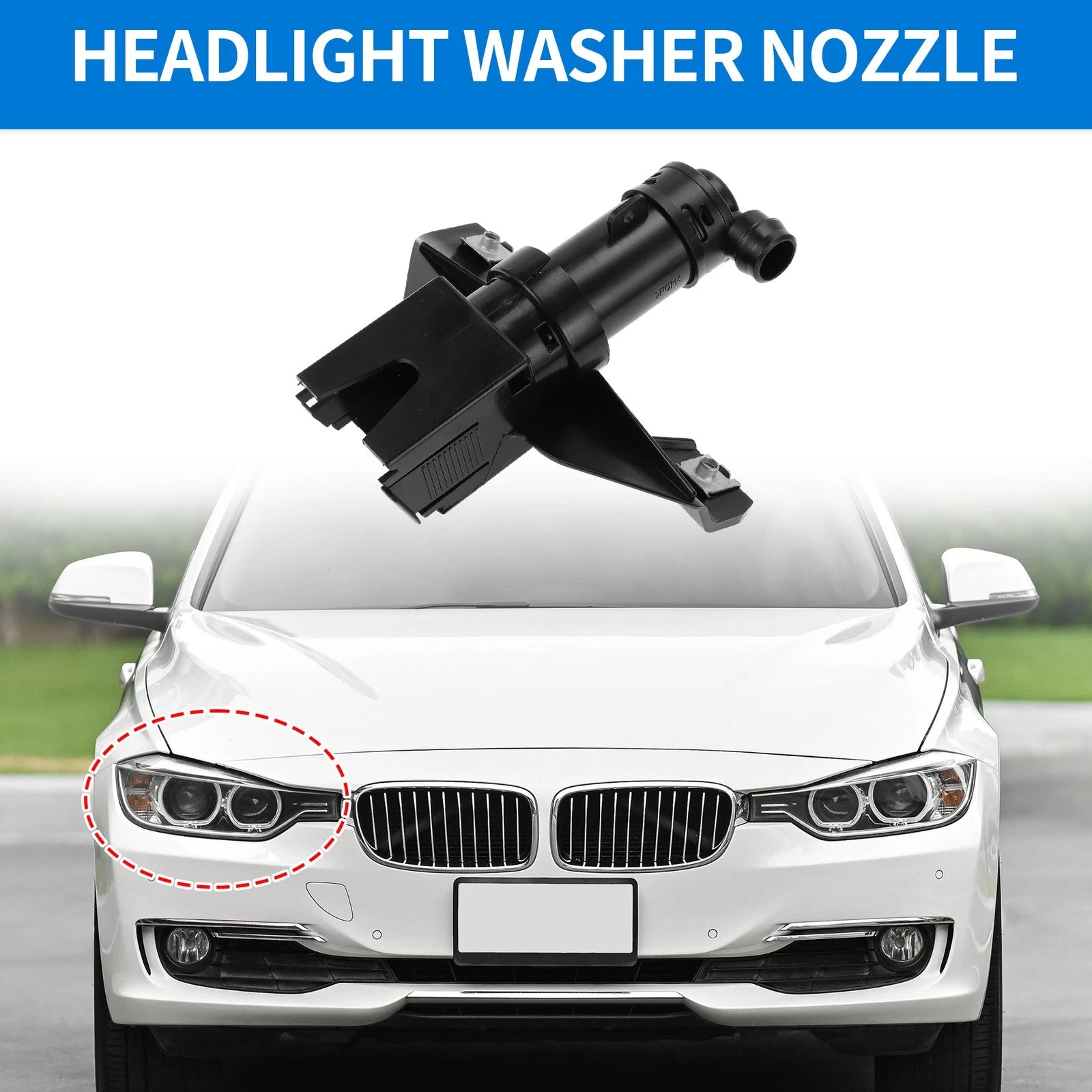 Front Passenger Side Headlight Washer Nozzle for Lexus RX330 RX350 (2004–2009)