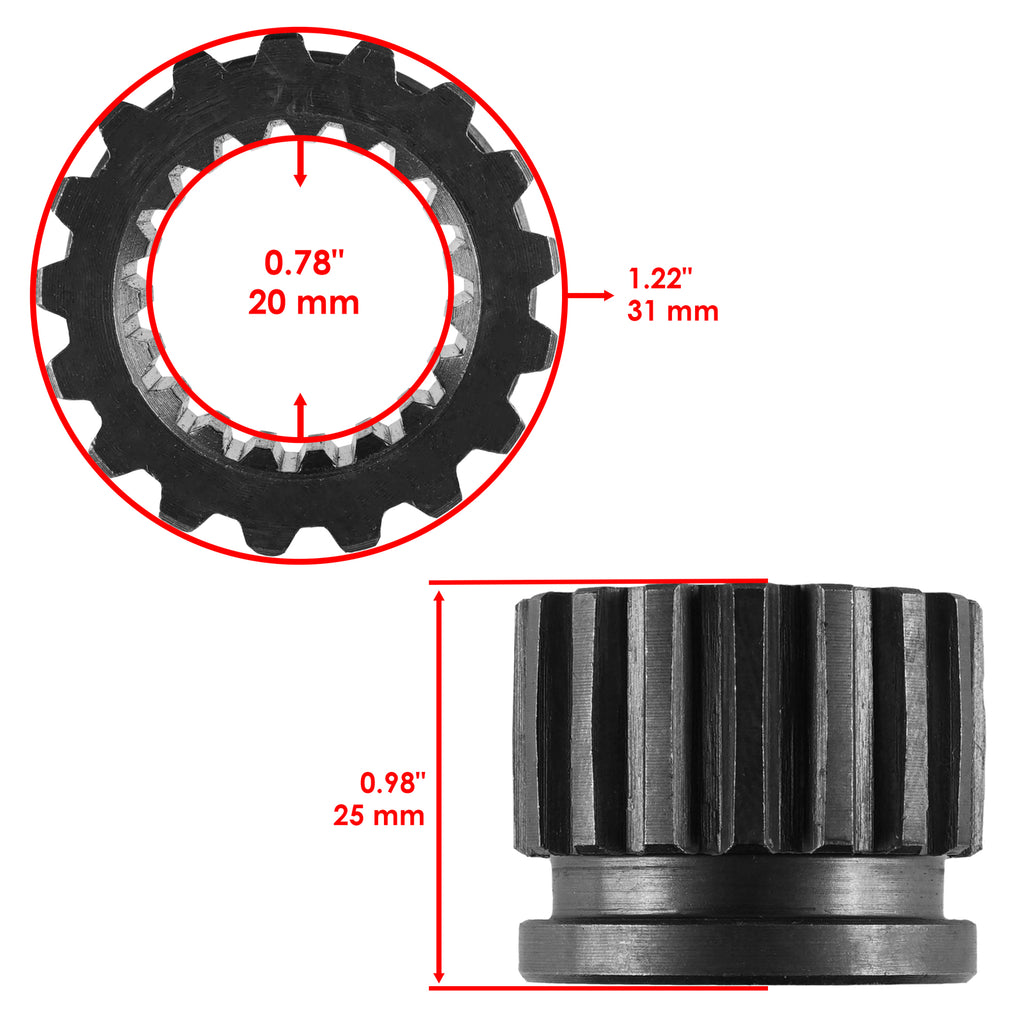 Differential Pinion Joint Gear Replacement for Honda TRX300 Fourtrax (1988–2000)