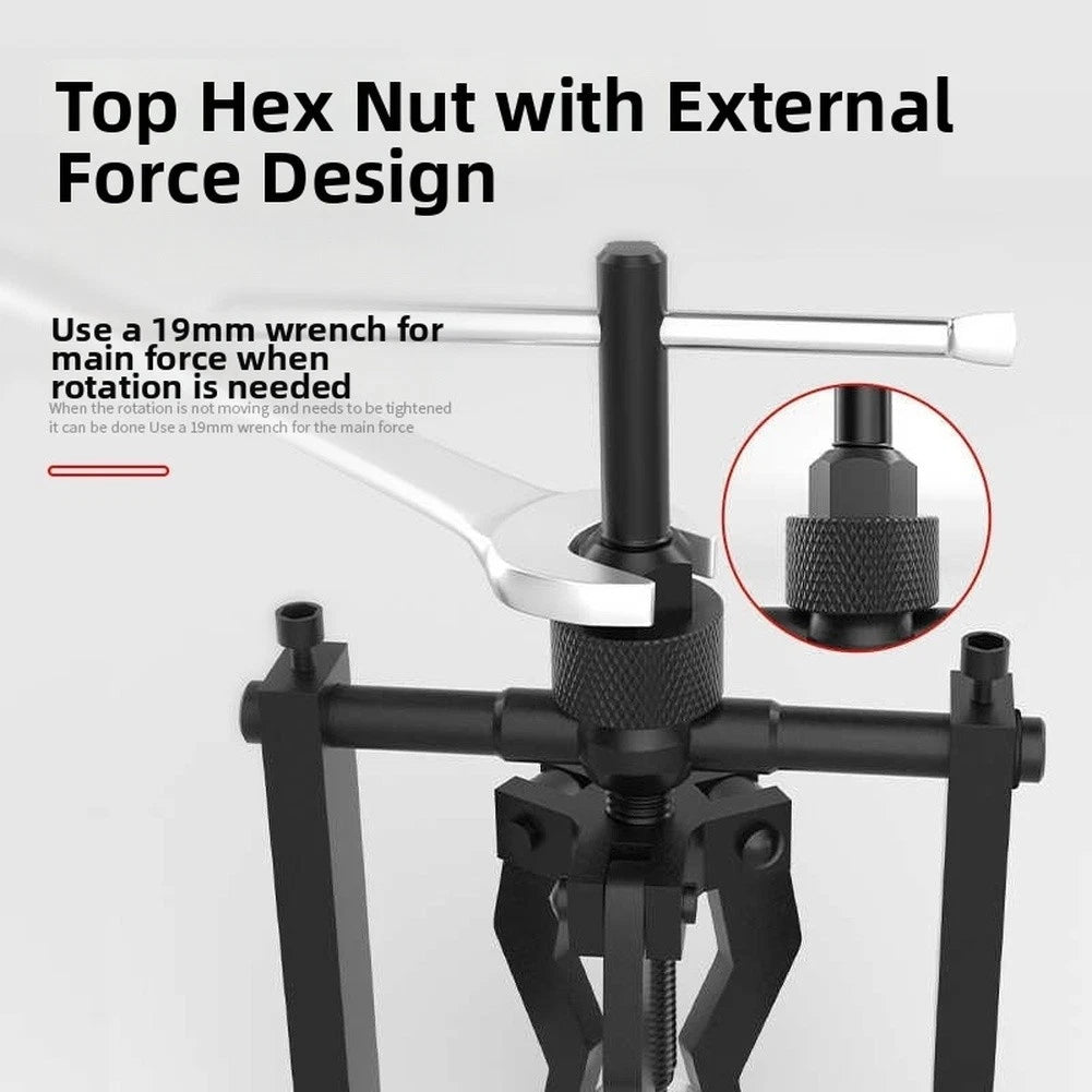 3 Jaw Puller for Bearings - Secure Grip on Oily Surfaces