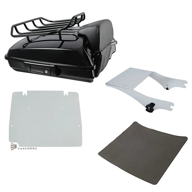 Trunk Backrest Pad Mount Base Plate for Harley Road King (1997–2008)