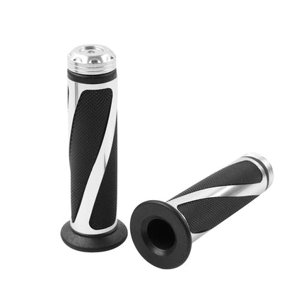 Motor 7/8" Hand Grips Handle Rubber Gel For Yamaha MX ATV Pit Dirt Bike Silver