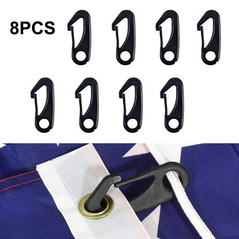 8PCS Flagpole Snap Hook Clips for Flag Poles (Universal)