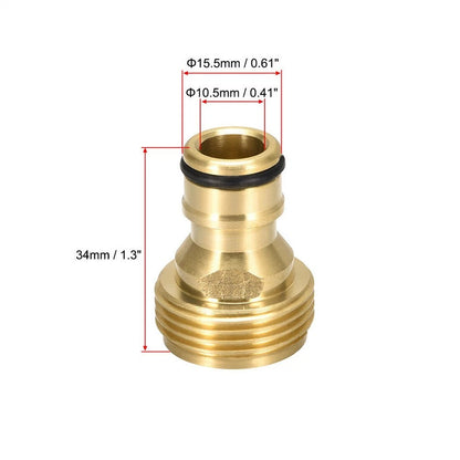 Brass Faucet Tap Quick Connector G3/4 for Hose Pipe Adapter Fitting