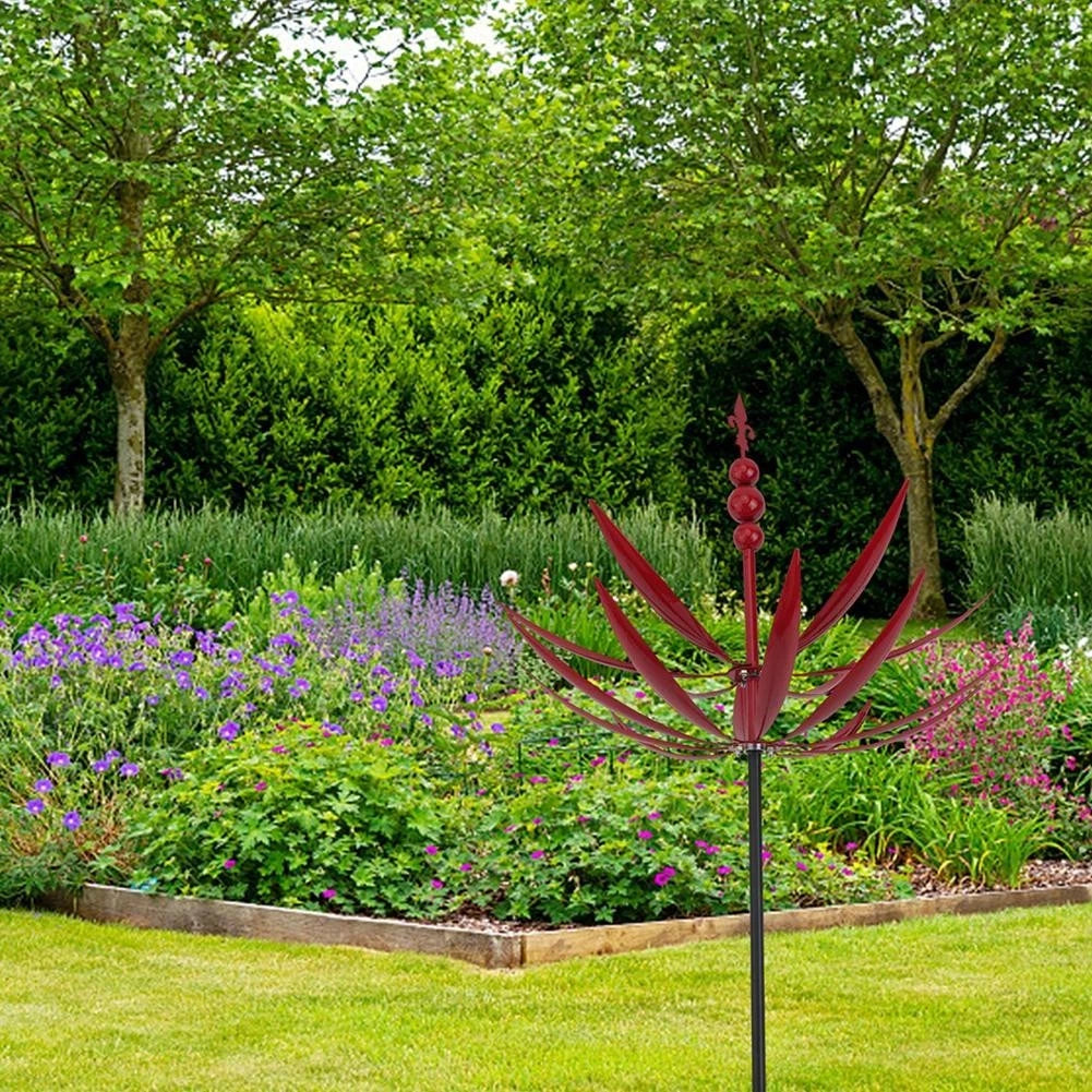 Elegant Iron Wind Spinner for Patios and Courtyards