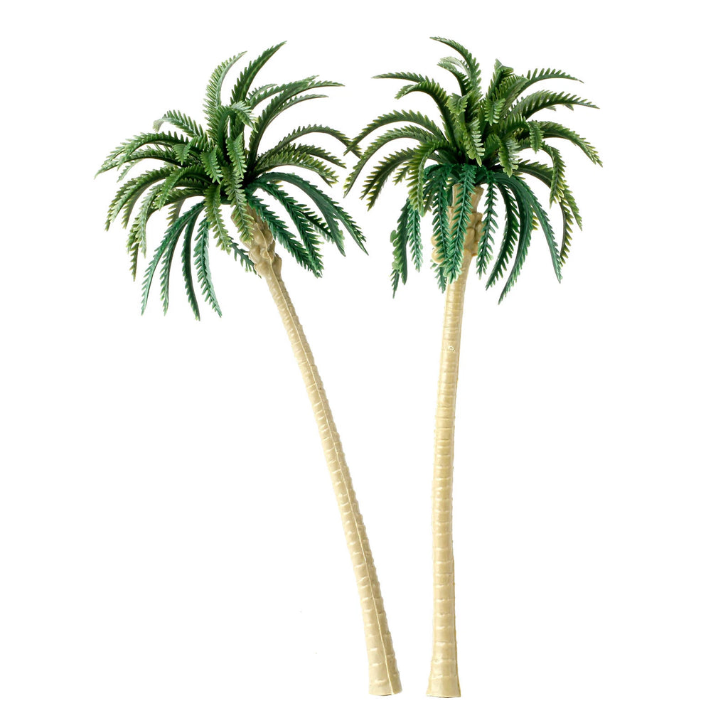 10Pcs Coconut Palm Trees for Landscape Scenery (Model Train)