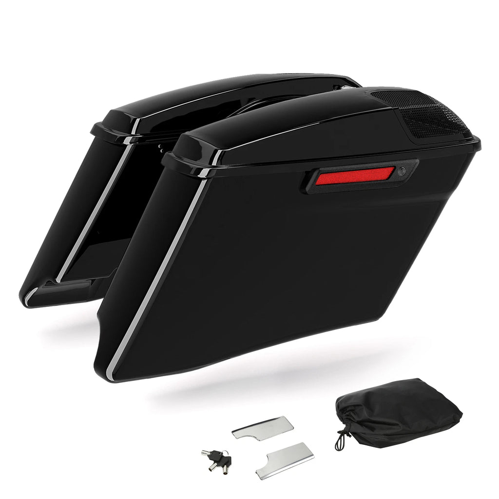4'' Stretched Hard Saddle Bags for Harley Road Electra Glide (1993–2013)