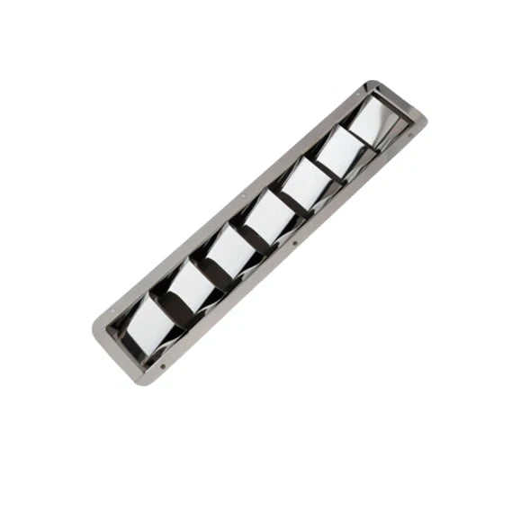 Ducting Vents for Marine Application (Stainless Steel, Polished Silver)