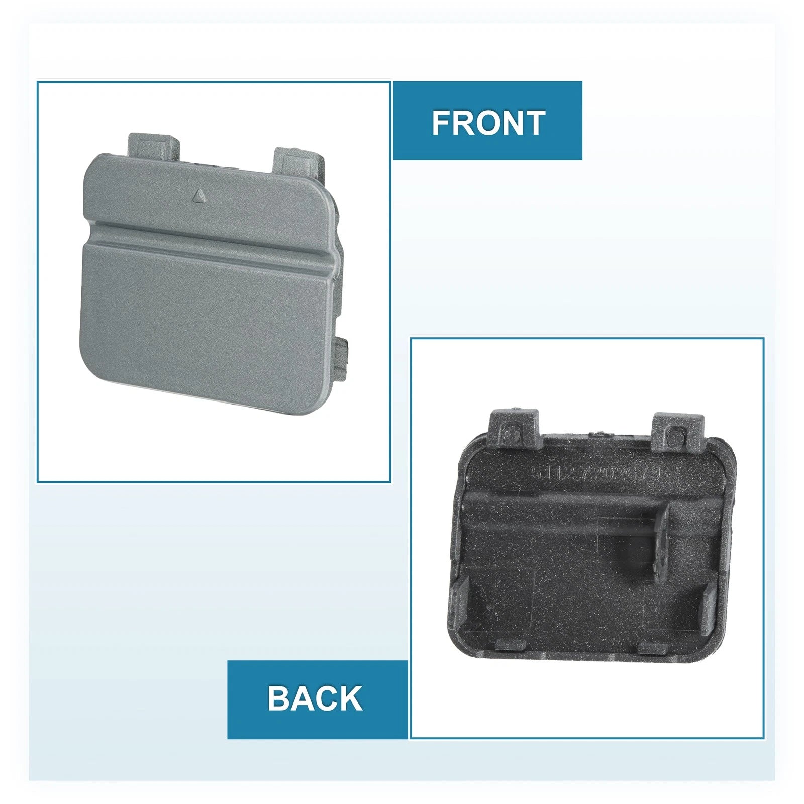 Rear Tow Hook Cover Replacement for BMW 3 Series E90 E91 (2009–2012) Gray