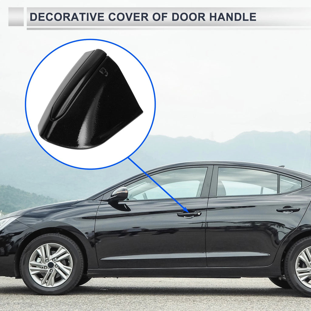 Front Left Door Handle End Cap for Ford Mondeo Edge Taurus (2013–2020) Black