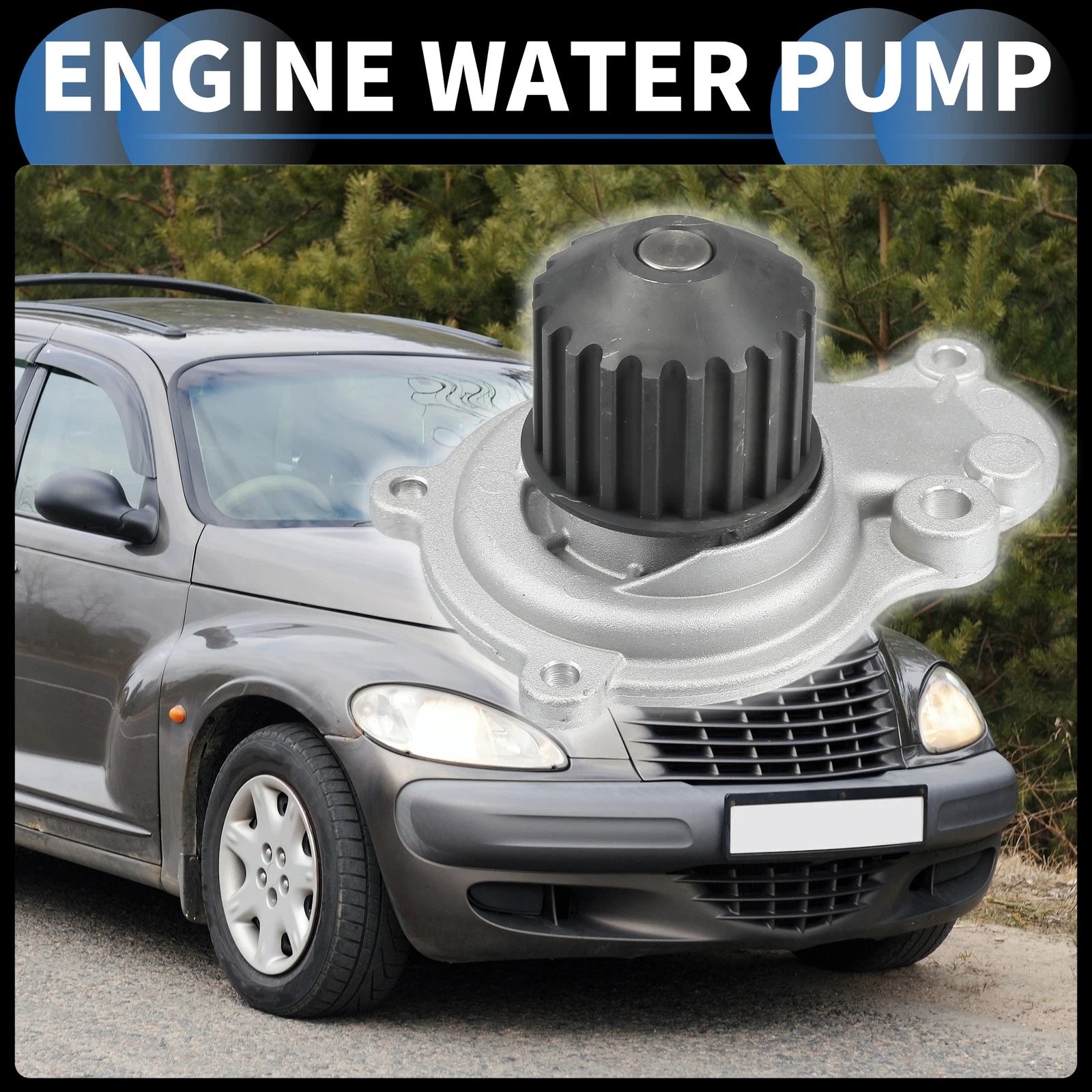 Water Pump Replacement with Timing Belt Kit for Chrysler PT Cruiser (2001–2010)