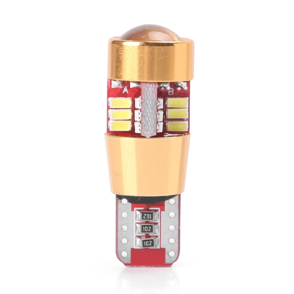 T10 3014 27SMD LED Car Side Wedge Light Bulb White (Error Free)