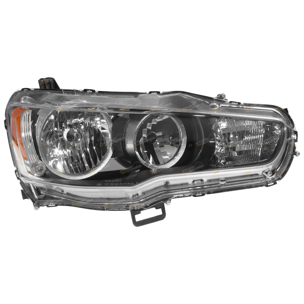 RH Halogen Headlight for Mitsubishi Lancer CJ (2007–2015) Right