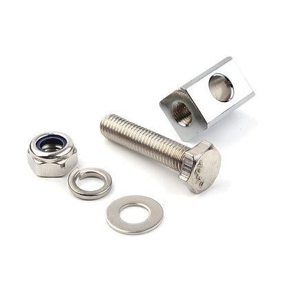 Headlight Mounting Block for Harley Custom Headlight (Chrome)