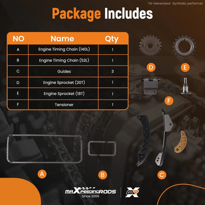Engine Timing Chain Kit for Toyota Matrix/Pontiac Vibe 1.8L (2003–2013) 9-4220