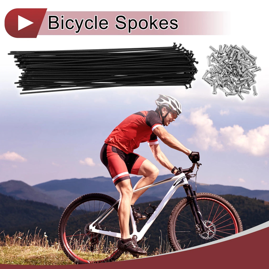 Bicycle Spokes Set 239mm for 13G Wheel (Carbon Steel Black) (2005–2015)