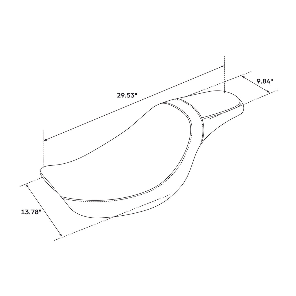 Driver Passenger Seat for Harley Dyna Wide Glide Fat Bob (2006–2017)